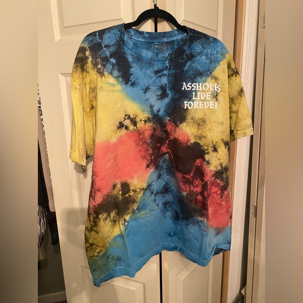 Assholes Live Forever Graphic Tye Die Tee